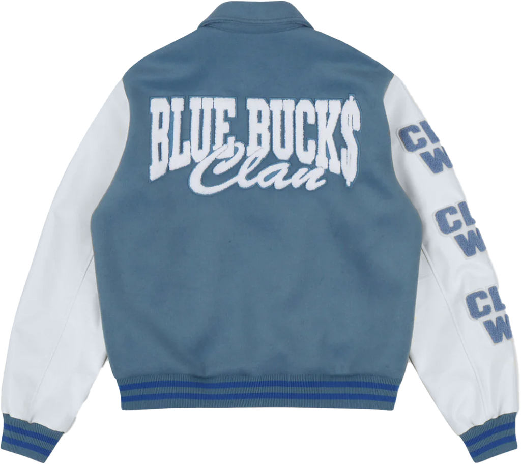 Blue Bucks "Clan Way" Varsity Letterman Jacket